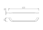 Полотенцедержатель Abber Nord AA1552NG цвет Никель-2