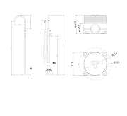 Смеситель для ванны Abber Wasser Kreis AF8115GN цвет Золото матовое-10