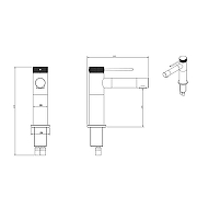 Смеситель для раковины Abber Emotion 316 AF8810BRG цвет Розовое золото брашированное-2