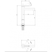 Смеситель для раковины Abber Emotion AF8811W цвет Белый матовый-3