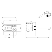 Смеситель для раковины Abber Emotion 316 AF8812BG-M цвет Золото брашированное-2