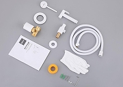 Гигиенический душ со смесителем Abber Emotion AF8825W цвет Белый матовый-3