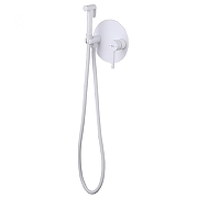 Гигиенический душ со смесителем Abber Emotion AF8826W цвет Белый матовый-1