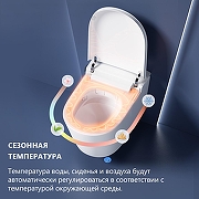 Умный унитаз подвесной Abber Bequem AC1121S цвет Белый с сиденьем Микролифт-12