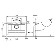 Умный унитаз с инсталляцией Abber Bequem AC1123SR-AC0101P цвет Белый с сиденьем Микролифт-11