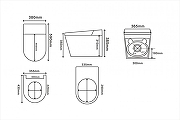 Умный унитаз с инсталляцией Abber Bequem AC1123SR-AC0101P цвет Белый с сиденьем Микролифт-12