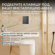 Кнопка смыва для инсталляции Abber AC0123NG цвет Никель-2