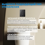 Кнопка смыва для инсталляции Abber AC0124MB цвет Черный матовый-3