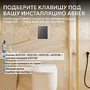 Кнопка смыва для инсталляции Abber AC0124NG цвет Никель-2