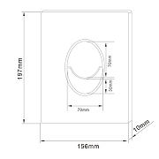 Кнопка смыва для инсталляции Abber AC0125BG цвет Золото брашированное-8
