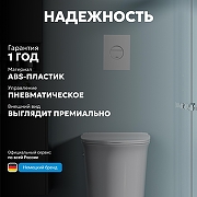 Кнопка смыва для инсталляции Abber AC0126MW цвет Белый матовый-6