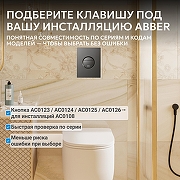 Кнопка смыва для инсталляции Abber AC0126NG цвет Никель-2