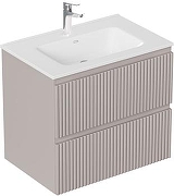 Тумба с раковиной Aquanet Джейн 2.0 60 378305 подвесная цвет Мокко