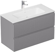 Тумба с раковиной Aquanet Джейн 2.0 80 378310 подвесная цвет Графит
