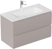 Тумба с раковиной Aquanet Джейн 2.0 80 378311 подвесная цвет Мокко