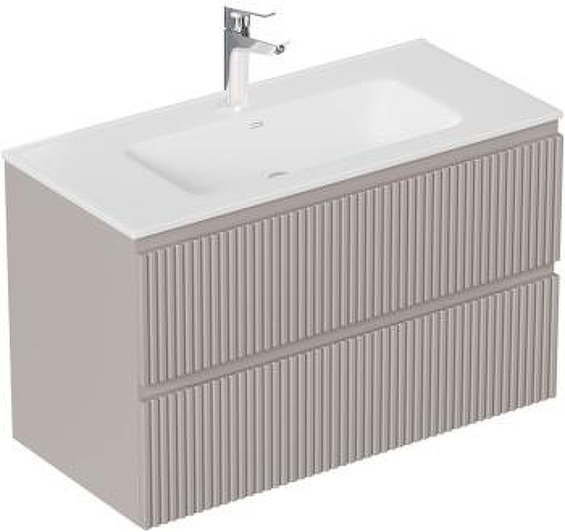 Тумба с раковиной Aquanet Джейн 2.0 100 378314 подвесная 