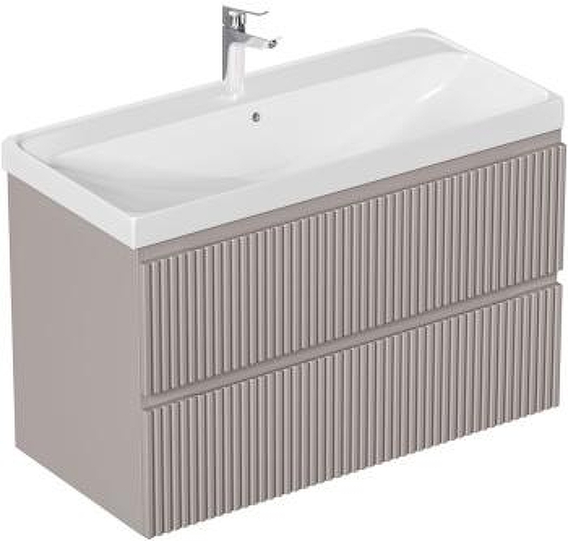 Тумба с раковиной Aquanet Джейн 2.0 100 378329 подвесная 