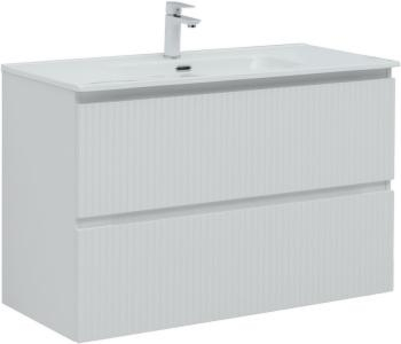 Тумба с раковиной Aquanet Джейн 2.0 100 378312 подвесная 