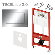 Инсталляция для унитаза Tece Base N500412 с клавишей смыва цвет Хром глянцевый-1