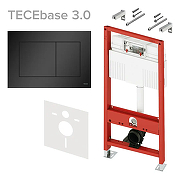 Инсталляция для унитаза Tece Base N500414 с клавишей смыва цвет Черный матовый-1