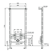 Инсталляция для биде Tece Spring S330000 цвет Красный-1