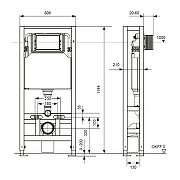Инсталляция для унитаза Tece Spring S500393 без клавиши смыва-1