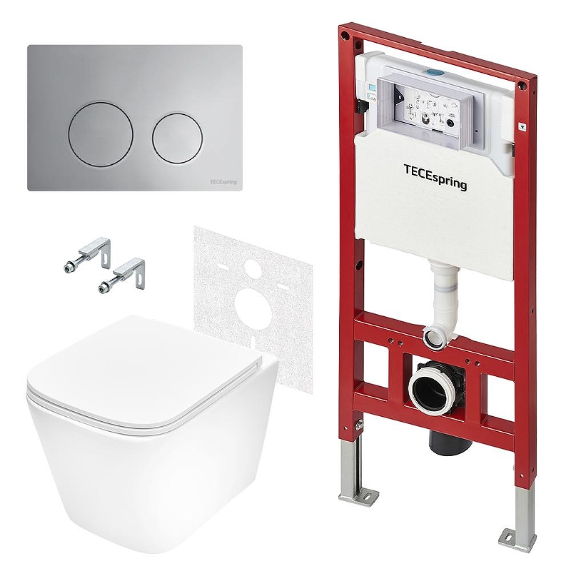 Унитаз с инсталляцией Tece Spring base K401111WCS 