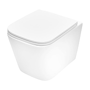 Унитаз с инсталляцией Tece Spring base K401111WCS цвет Белый с сиденьем Микролифт и клавишей смыва цвет Хром глянцевый-1