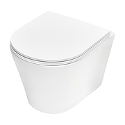 Унитаз с инсталляцией Tece Spring base K401115WCK цвет Белый с сиденьем Микролифт и клавишей смыва цвет Черный матовый-1