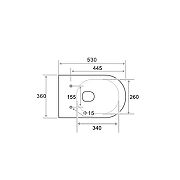 Унитаз с инсталляцией Tece Spring base K401115WCR цвет Белый с сиденьем Микролифт и клавишей смыва цвет Черный матовый-5