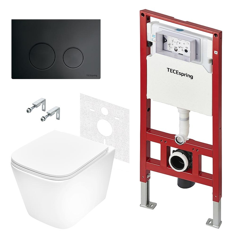 Унитаз с инсталляцией Tece Spring base K401115WCS 