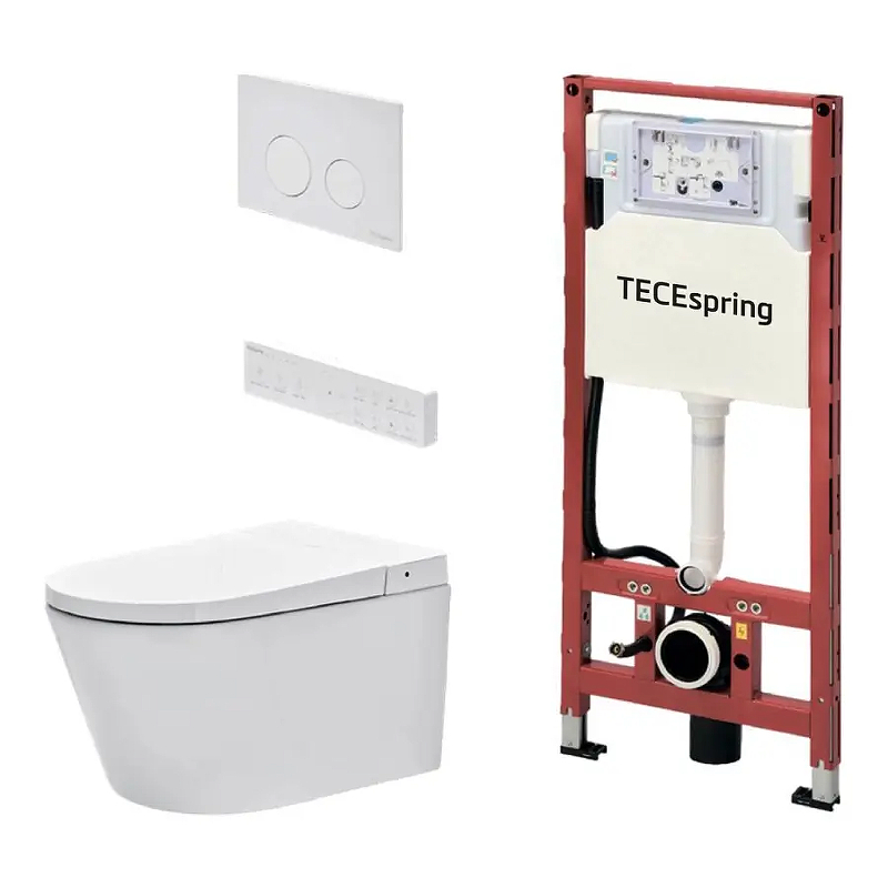 Умный унитаз с инсталляцией Tece Spring S955797 