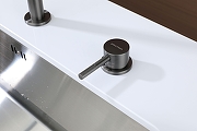 Смеситель для кухни Paulmark Estetica Es218006-GM цвет Вороненая сталь-4