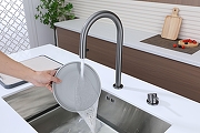 Смеситель для кухни Paulmark Estetica Es218006-GM цвет Вороненая сталь-10