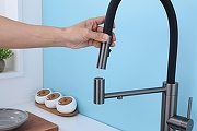 Смеситель для кухни Paulmark Ganymede Ga213199-GM цвет Вороненая сталь-4