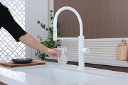 Смеситель для кухни Paulmark Ganymede Ga213199-WH цвет Белый матовый-3