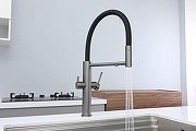 Смеситель для кухни Paulmark Nexus Diamond Nd613999-GM цвет Вороненая сталь-2