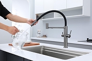 Смеситель для кухни Paulmark Nexus Diamond Nd613999-GM цвет Вороненая сталь-5