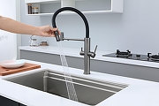 Смеситель для кухни Paulmark Nexus Diamond Nd613999-GM цвет Вороненая сталь-6