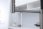 Смеситель для кухни Paulmark Nexus Diamond Nd613999-GM цвет Вороненая сталь-10