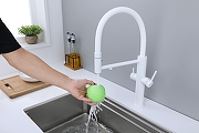 Смеситель для кухни Paulmark Nexus Ne213999-WH цвет Белый матовый-1