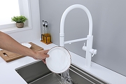 Смеситель для кухни Paulmark Nexus Ne213999-WH цвет Белый матовый-2