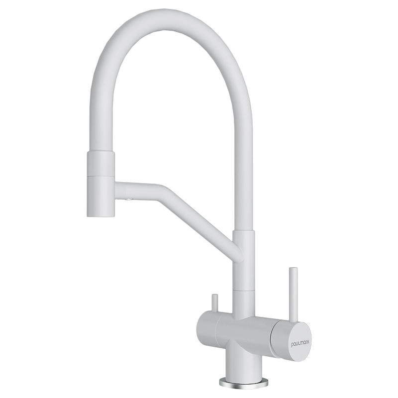 Смеситель для кухни Paulmark Rubert Ru213175-WH 