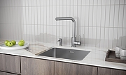 Смеситель для кухни Paulmark Twin Tw213622-BS цвет Сталь брашированная-1