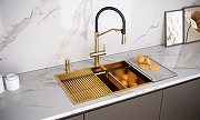 Смеситель для кухни Paulmark Zender Ze213155-BG цвет Золото брашированное-1