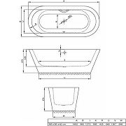 Стальная ванна Bette Suno Oval 180х80 2740-000CFXXSR цвет Белый с шумоизоляцией-2