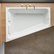 Стальная ванна Bette Space L 170x130 L 1132-000AS цвет Белый с шумоизоляцией и антискользящим покрытием-1