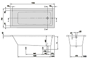 Акриловая ванна Villeroy&Boch Targa Plus 170x75 UBA171NES2V-01 цвет Белый-1