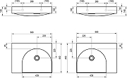 Мебельная раковина Ravak Lite 60 L XJXL1360000 цвет Белый-1