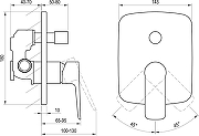 Душевая система Ravak Flat FL 090.21BL X07S071 цвет Черный матовый-11